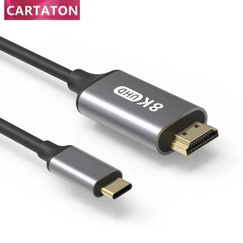 Visoka Kakovost Tipa Telefona-C USB-C USB C Do HDMI 2.1 8K 60Hz Pretvornik Kabel
