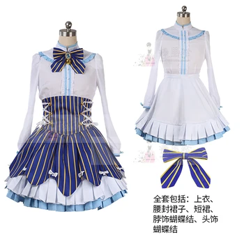 Anime NEKOPARA Cosplay Kostum Vanilije Lolita Obleko Uniforme Stranka Hallowas Devica Obleko Oblačila