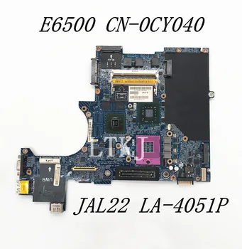 Mainboard Za DELL Latitude E6500 Prenosni računalnik z Matično ploščo CN-0CY040 0CY040 CY040 JAL22 LA-4051P G98-740-U2 GPU DDR2 100% Polno Preizkušen