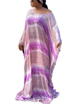 Dashiki Afriške Obleke Za Ženske 2022 Nove Muslimanske Afriške Tiskanja Haljo Femme Africaine Oblačila Moda Tam Kaftan Stranka Obleko Oblek