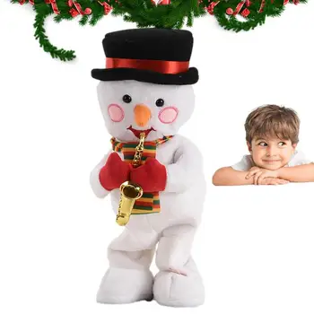 Božič Plišastih Lutke Z Glasbo Animirani Polnjene Jelenov Santa Claus Snežaka Plišastih Igrač Ljubka Mehka Notranja Božični Okraski